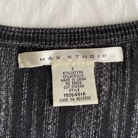 Max Studio Marled Knit Sweater mini Dress - Picture 8 of 12